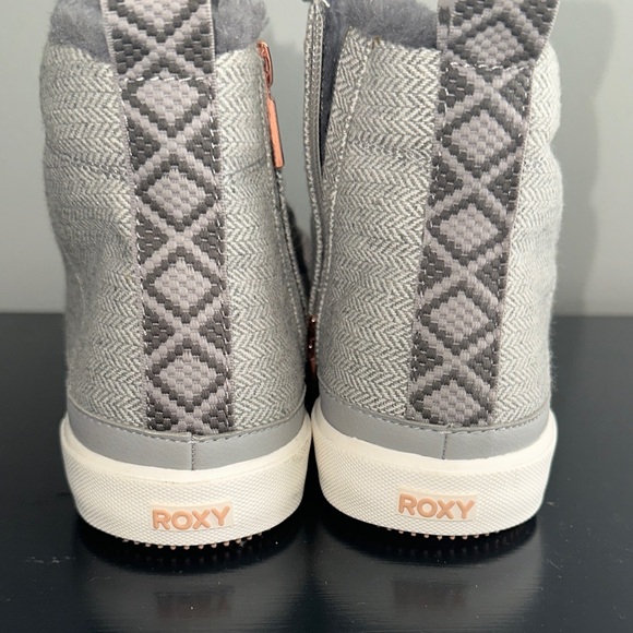 Gray High-Top Women's Sneakers - Picture 2 of 4